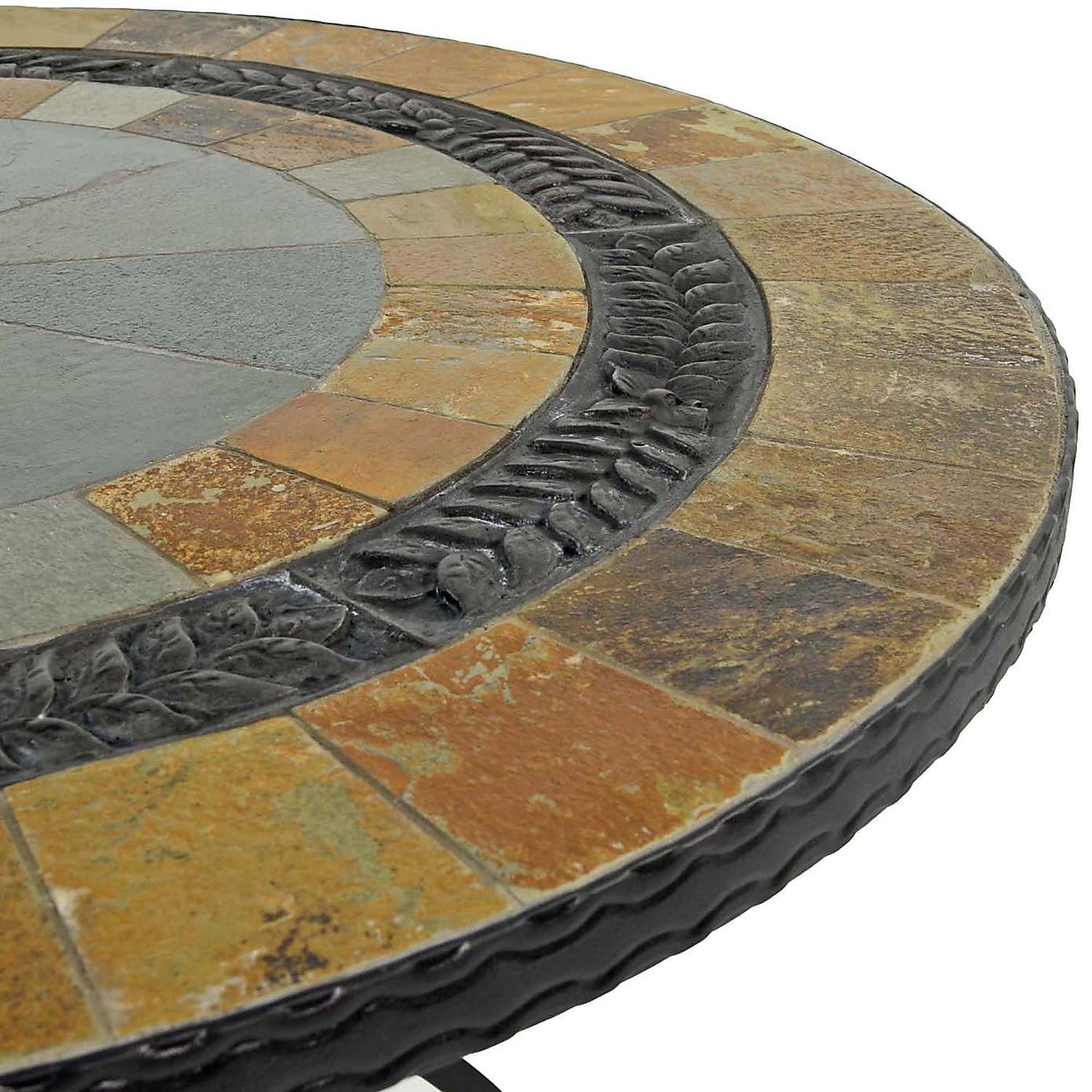 Virginia 91cm Patio Table Set with 4 Austin Chairs