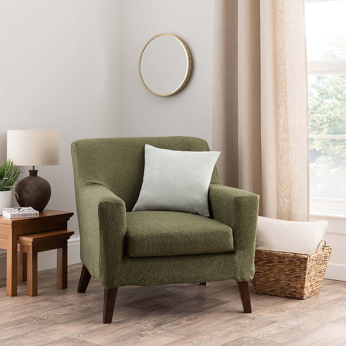 Boucle Armchair Cover