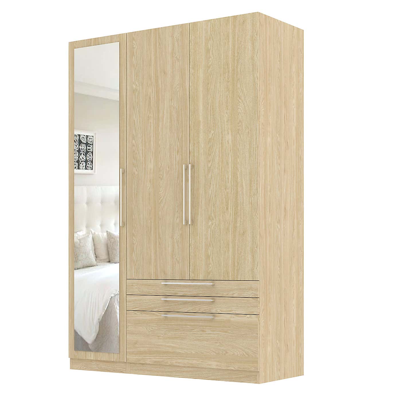 Foster Triple 3 Drawer Wardrobe