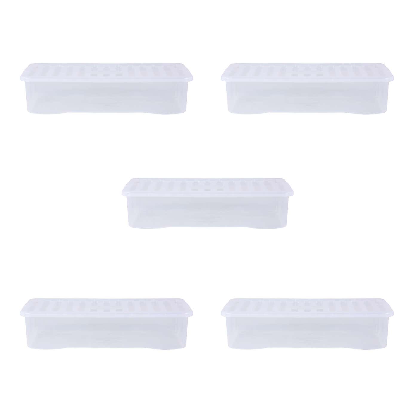Wham Crystal Set of 5 Underbed Boxes & Lids