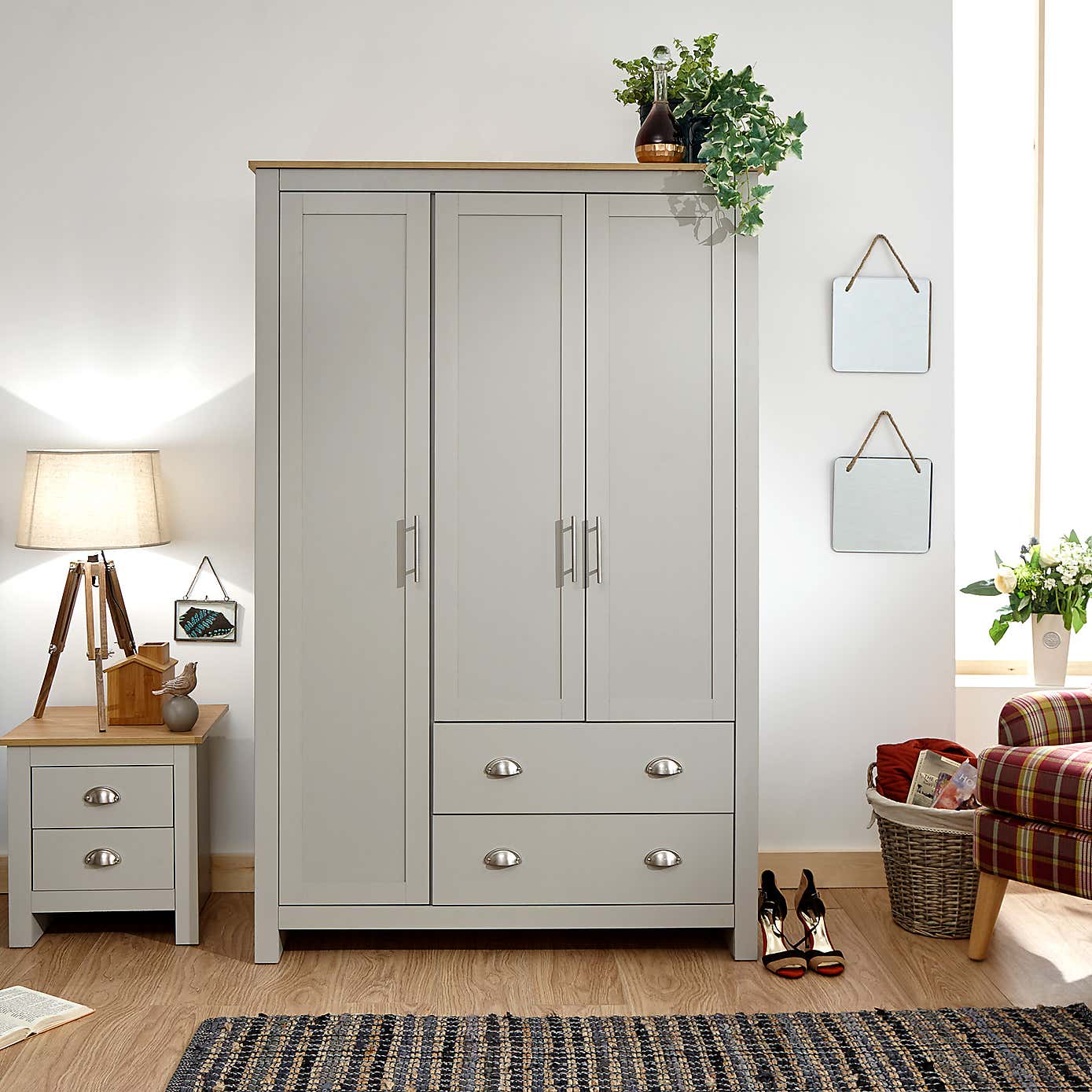 Lancaster Triple Wardrobe