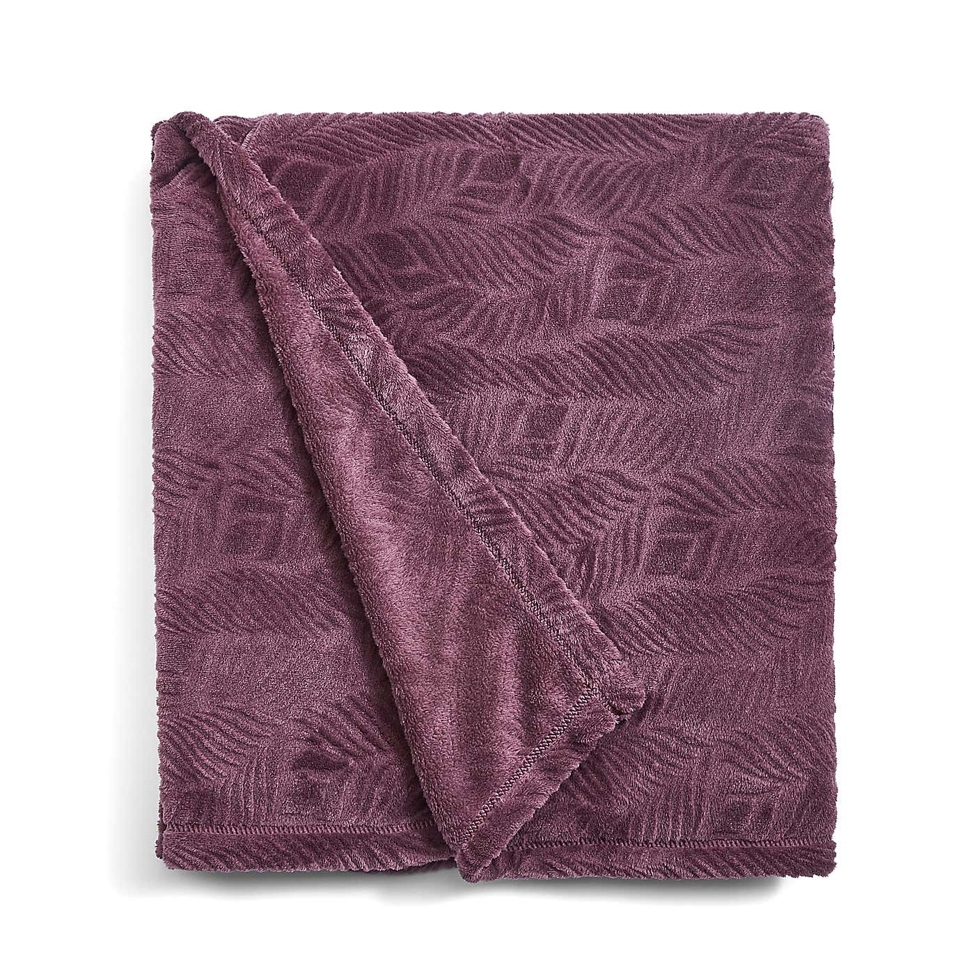 Leila Leaf Fleece Throw 130x170cm