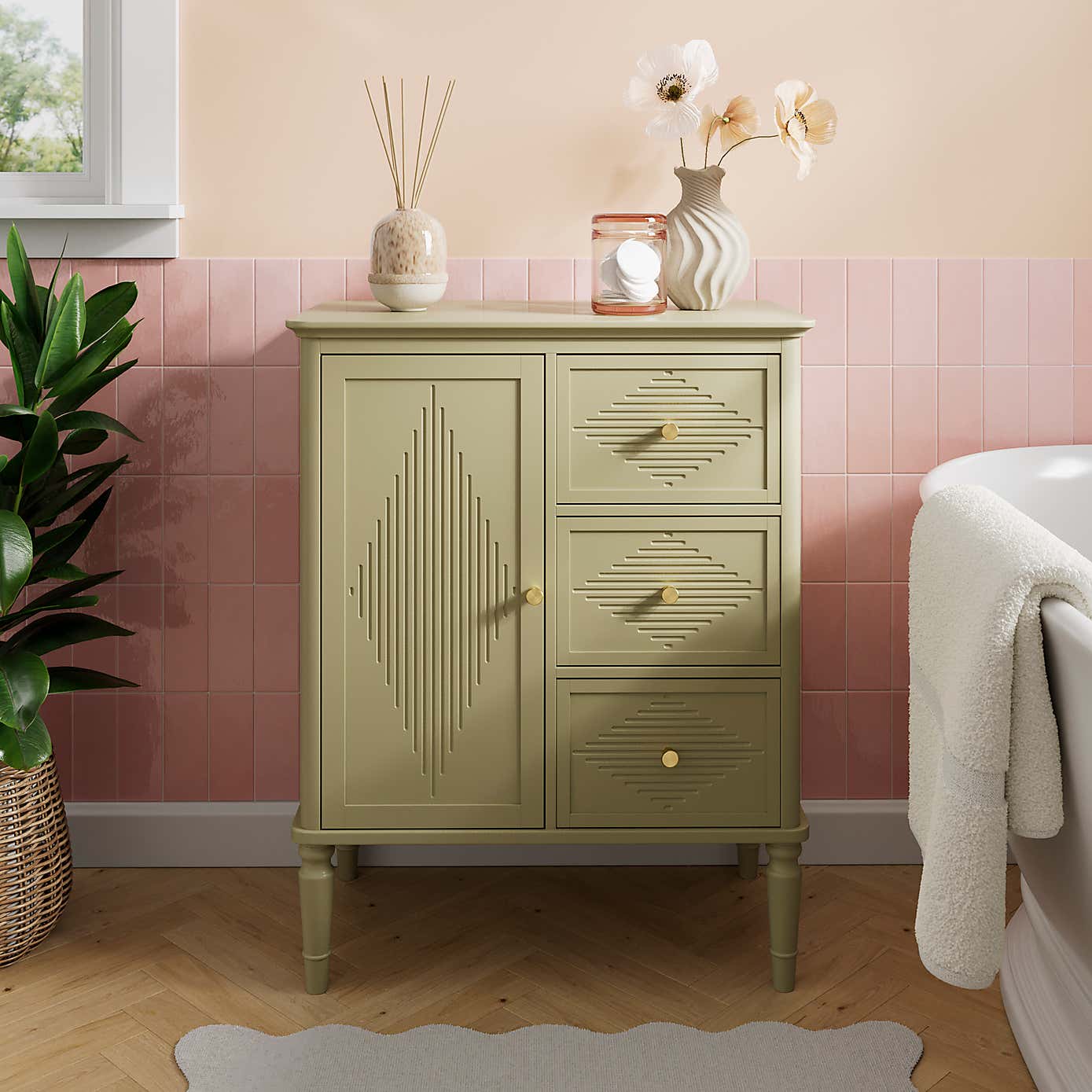 Ottilie 3 Drawer Bathroom Cabinet