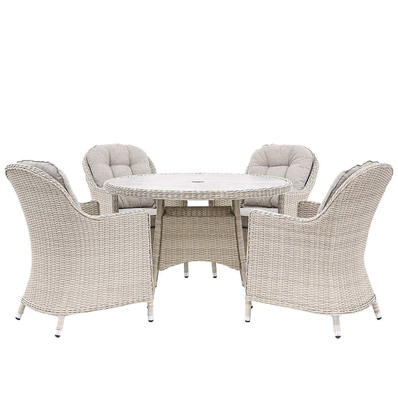 Kingsdown 4 Seater Round Dining Set