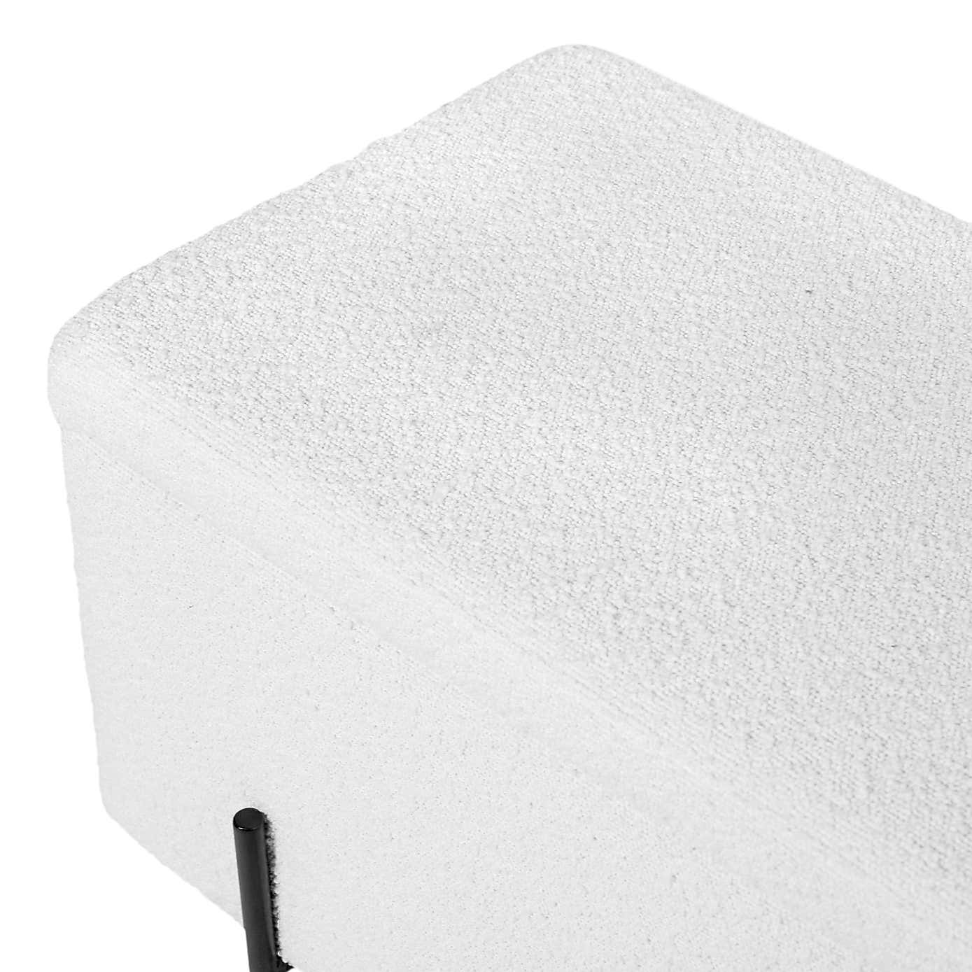 Catania Boucle Storage Bench