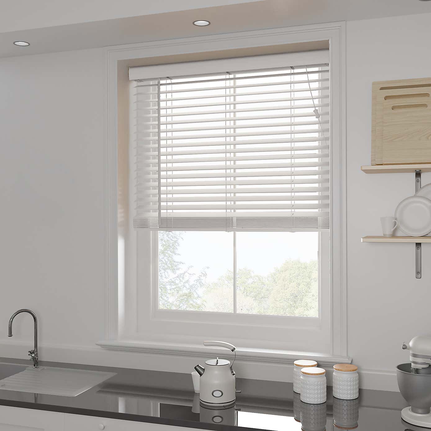 Fauxwood Venetian Blind