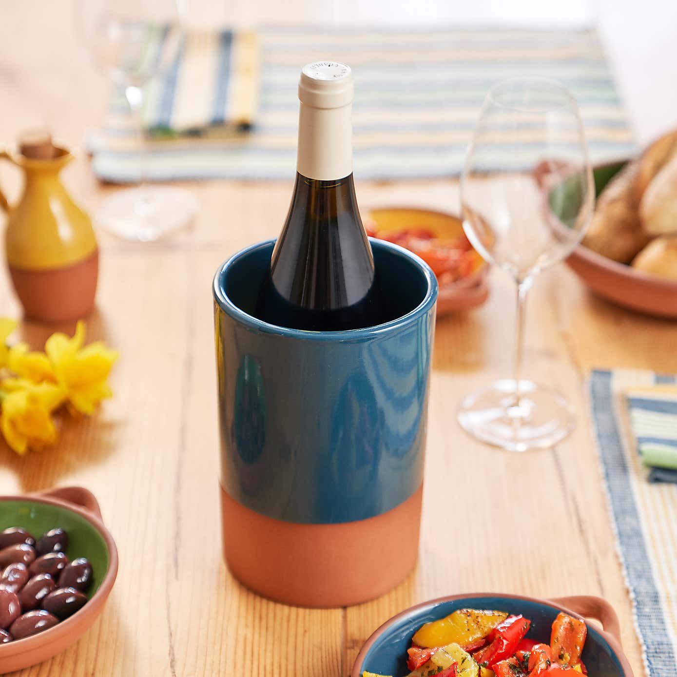 Dexam Sintra Glazed Terracotta Wine Cooler