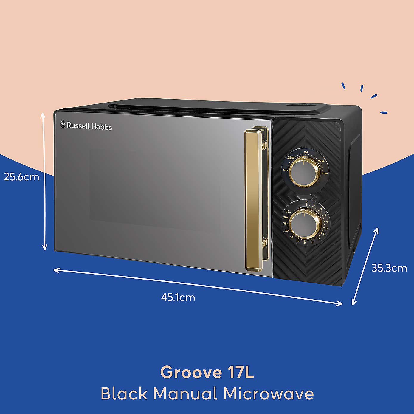 Russell Hobbs Groove 17L Manual Microwave