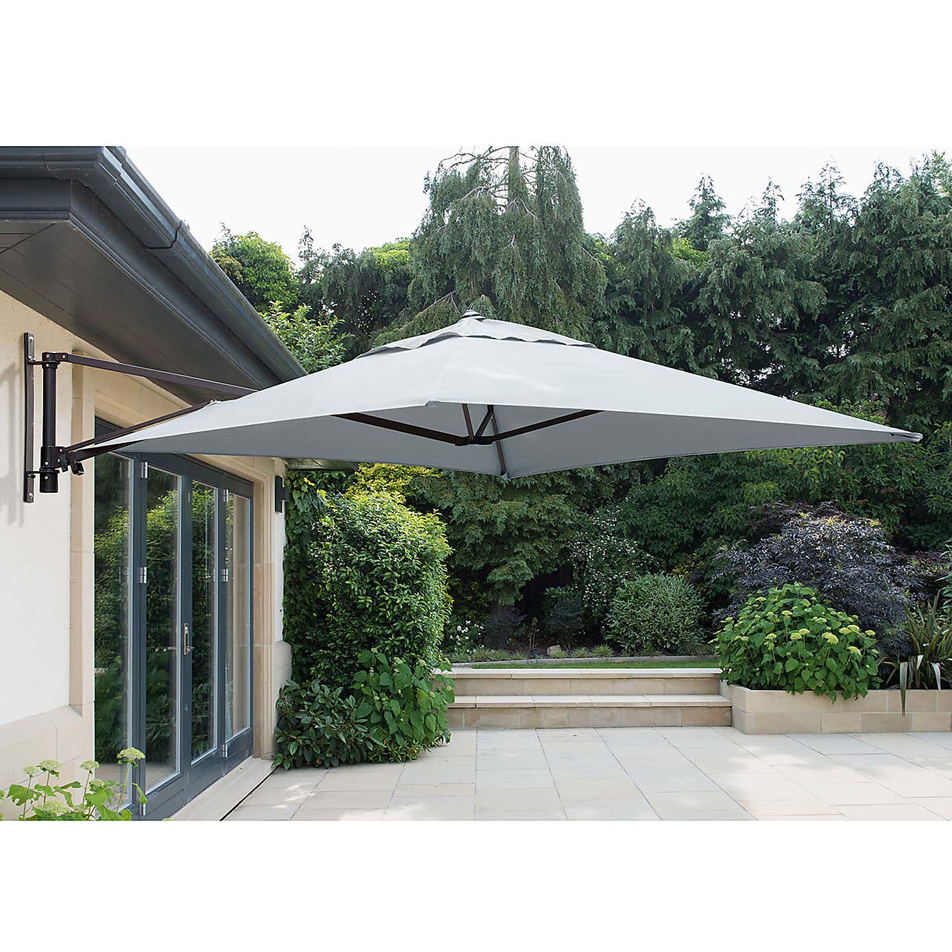 Garden Must Haves Wall Mounted Cantilever Parasol