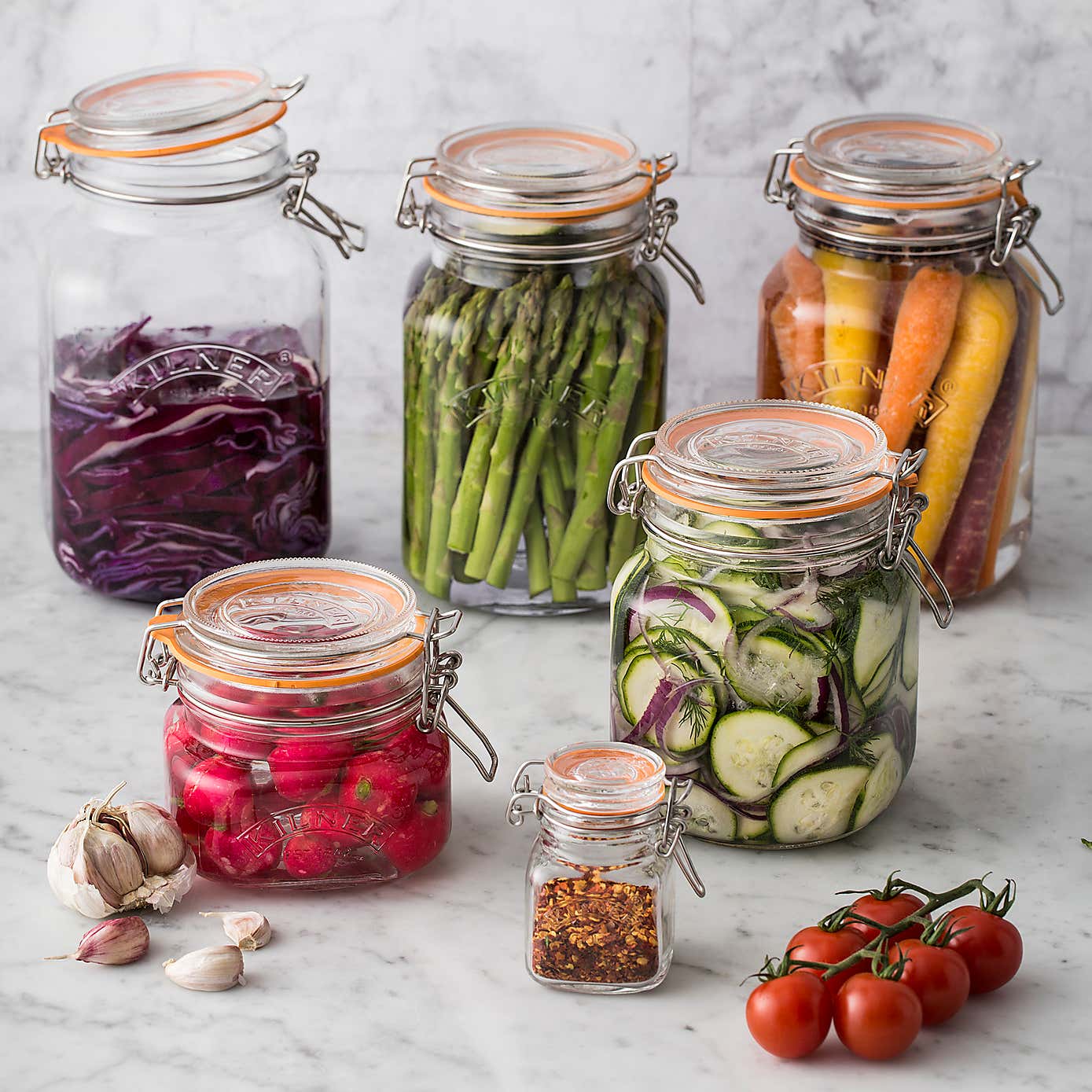 Kilner 1 Litre Clip Top Glass Jar