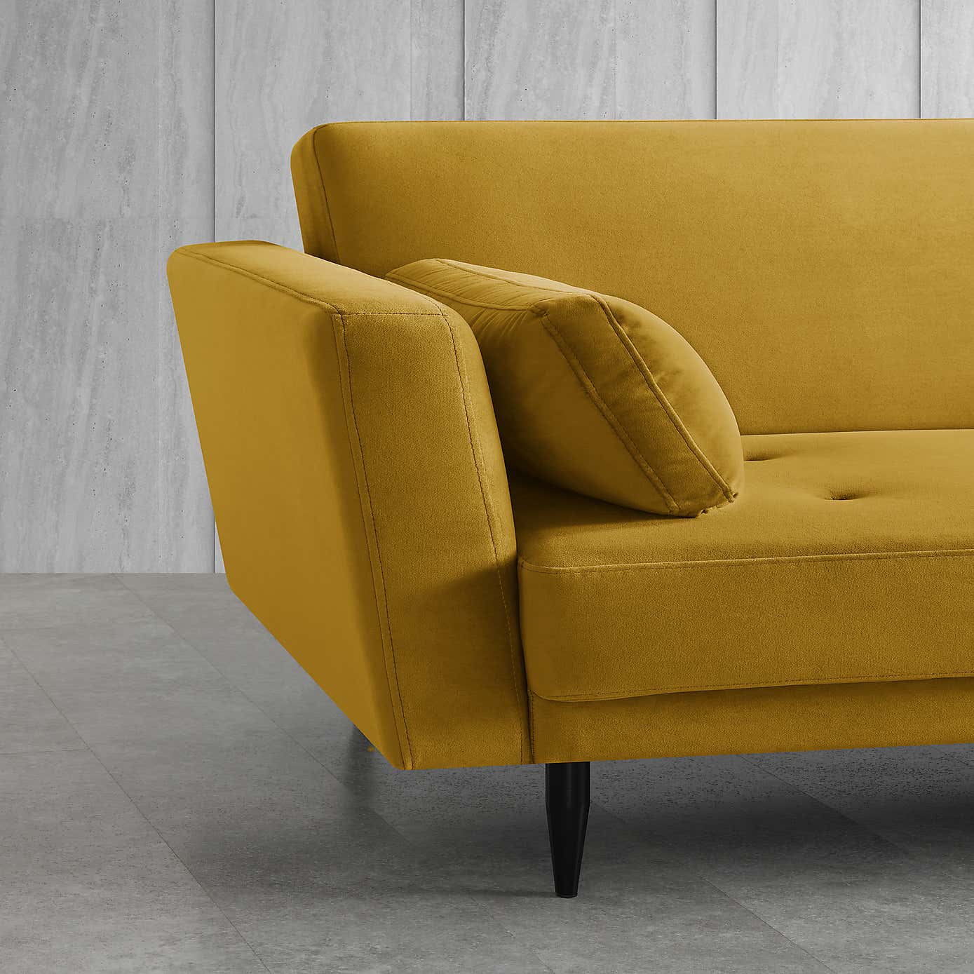 Selma Velvet Corner Double Sofa Bed