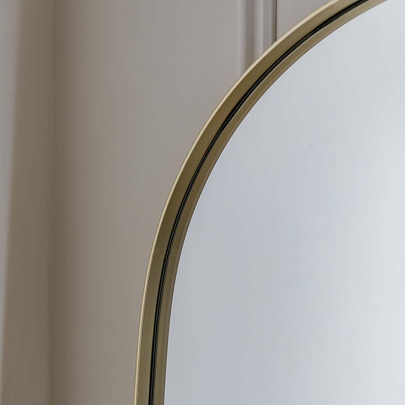 Huntly Champagne Arch Full Length Wall Mirror