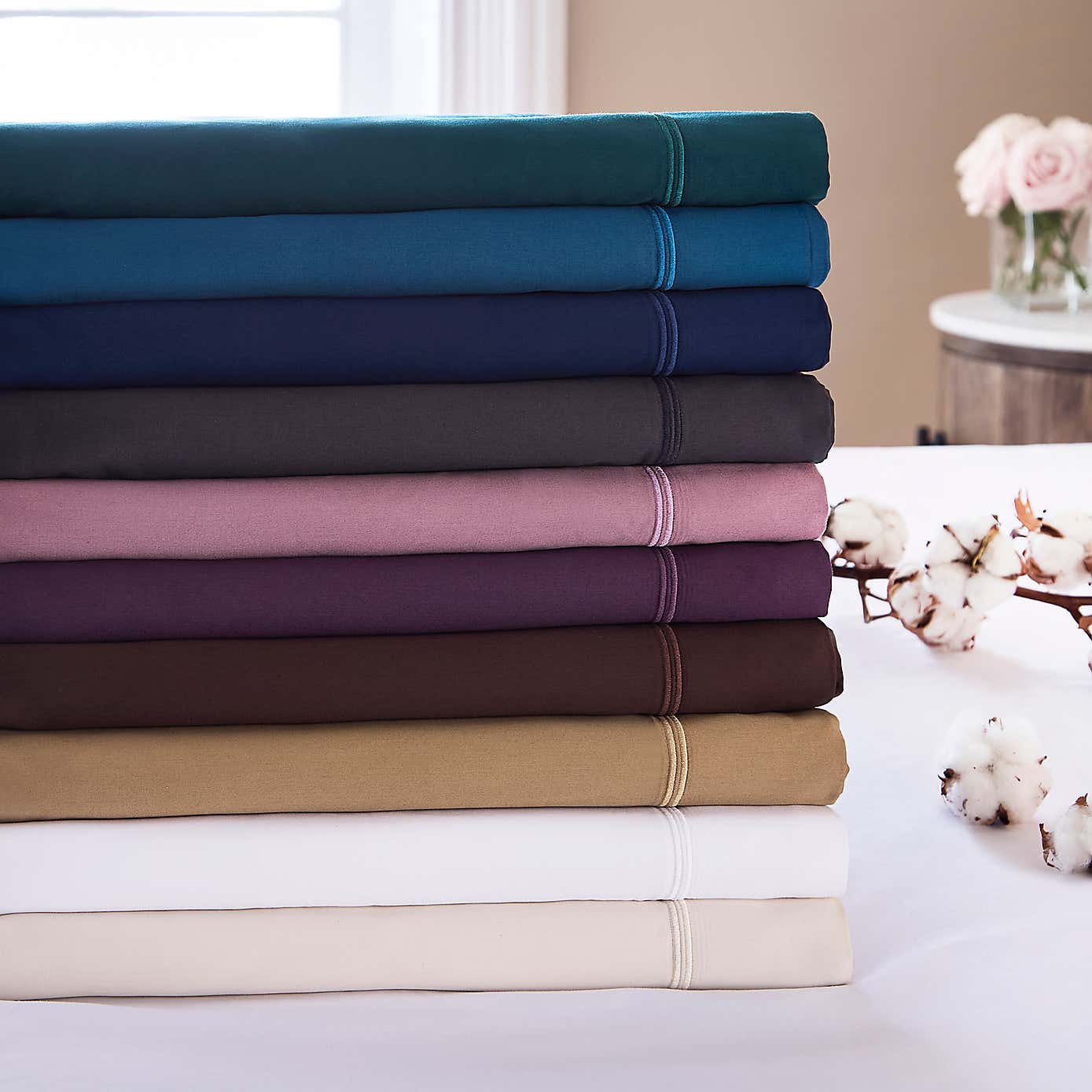 Dorma Cotton Sateen 800 Thread Count Flat Sheet