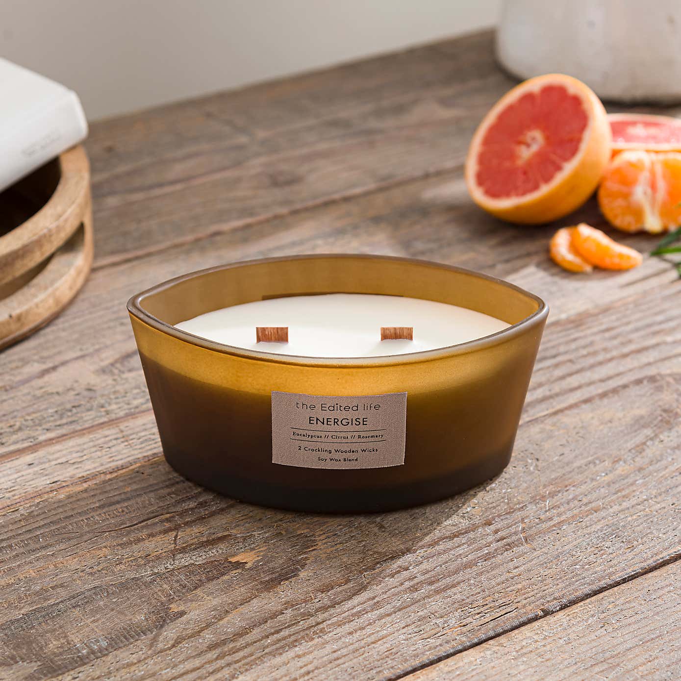 Energise Multi Wick Crackle Candle