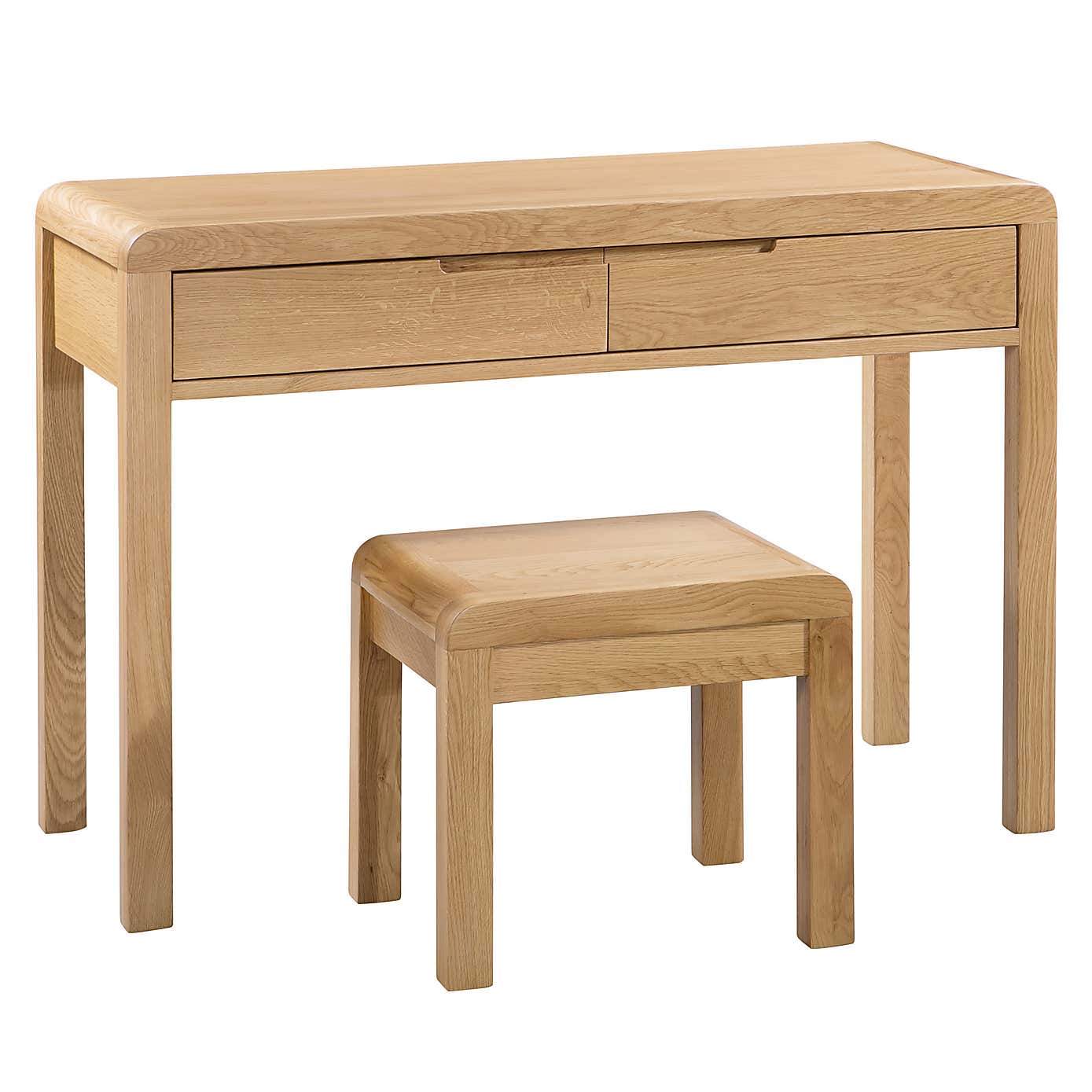 Curve 2 Drawer Dressing Table and Stool