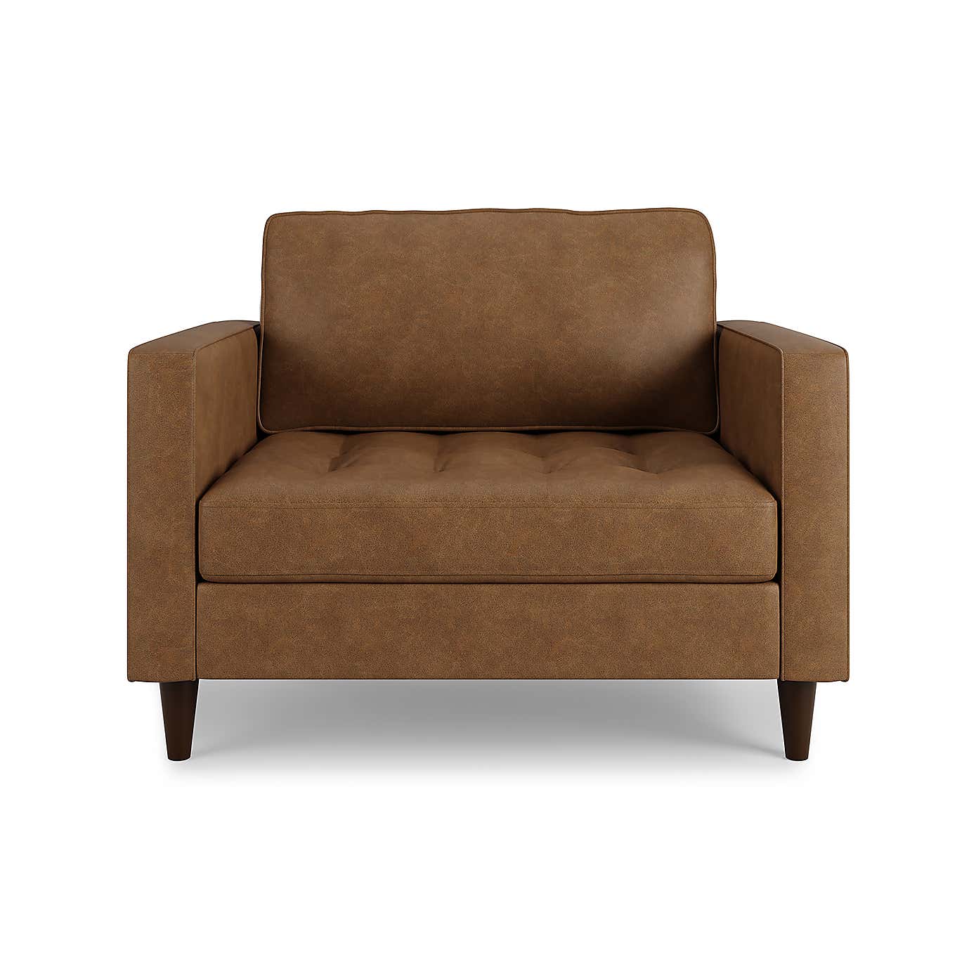 Zoe Faux Leather Snuggle Single Sofa Bed