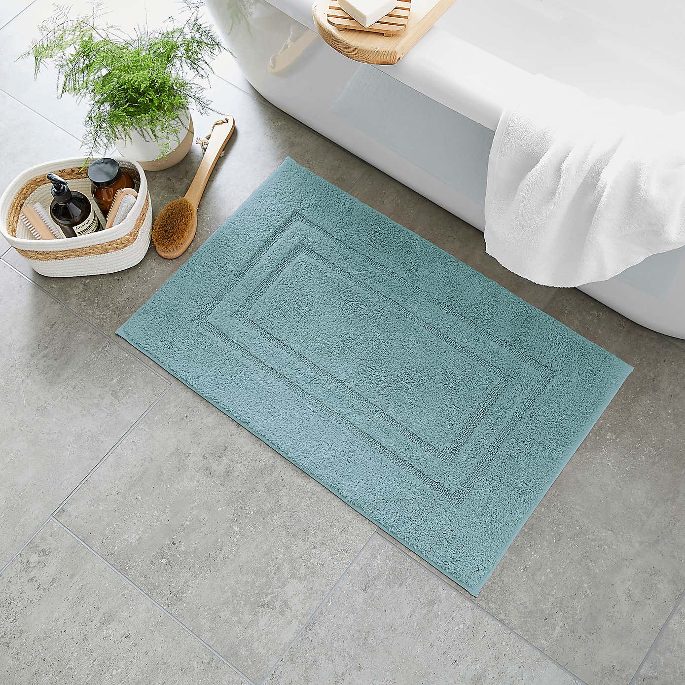 Luxury Cotton Bath Mat