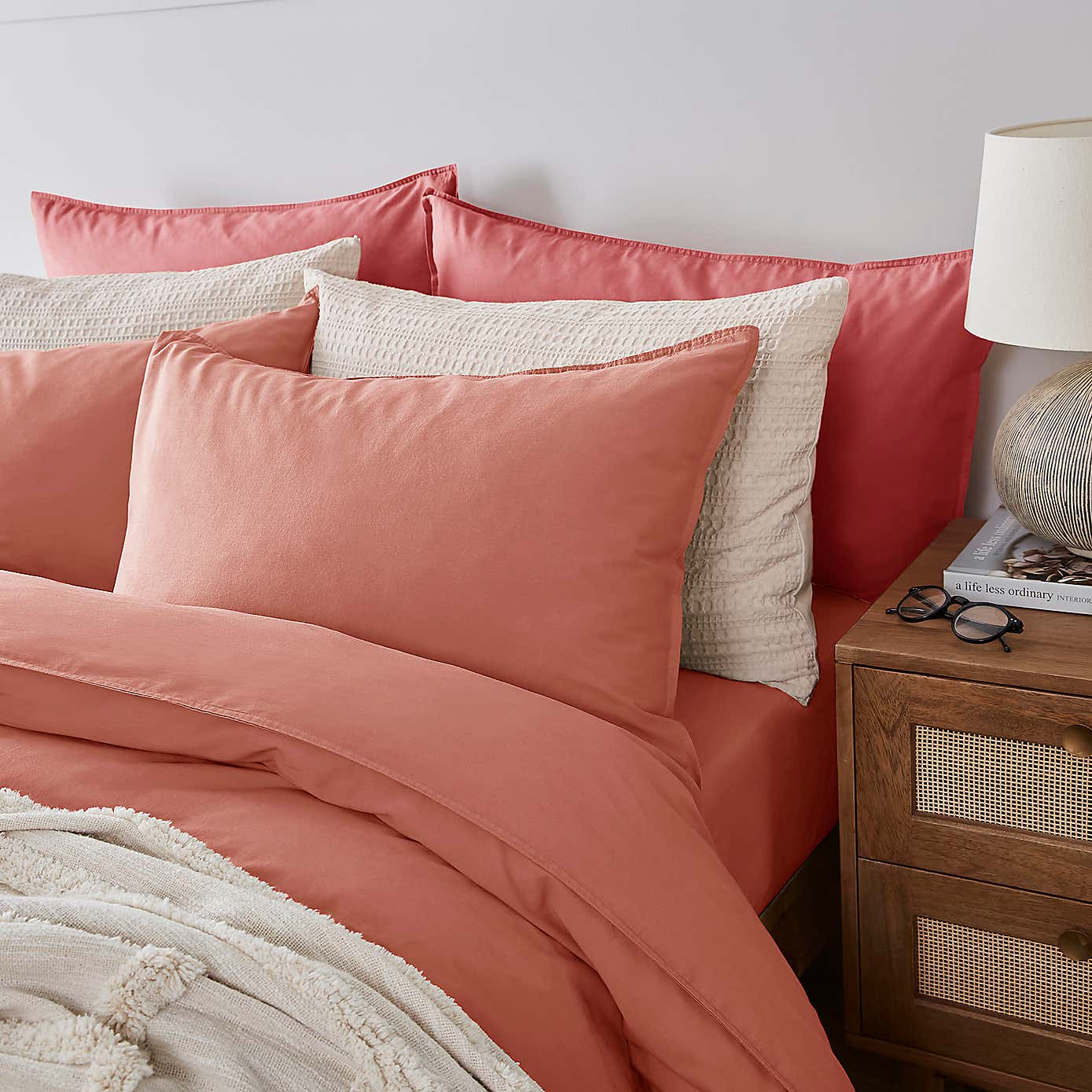 Recycled Cotton Housewife Pillowcase Pair