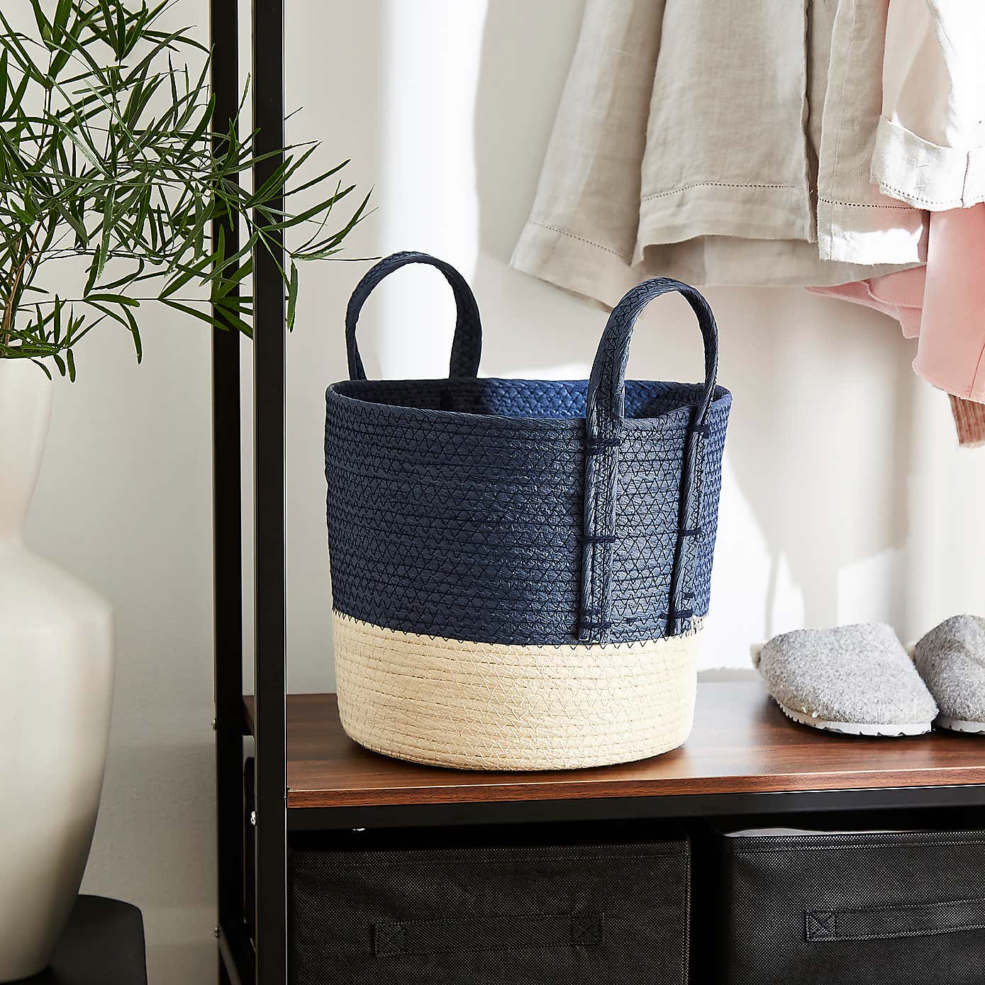 Block Colour Storage Basket