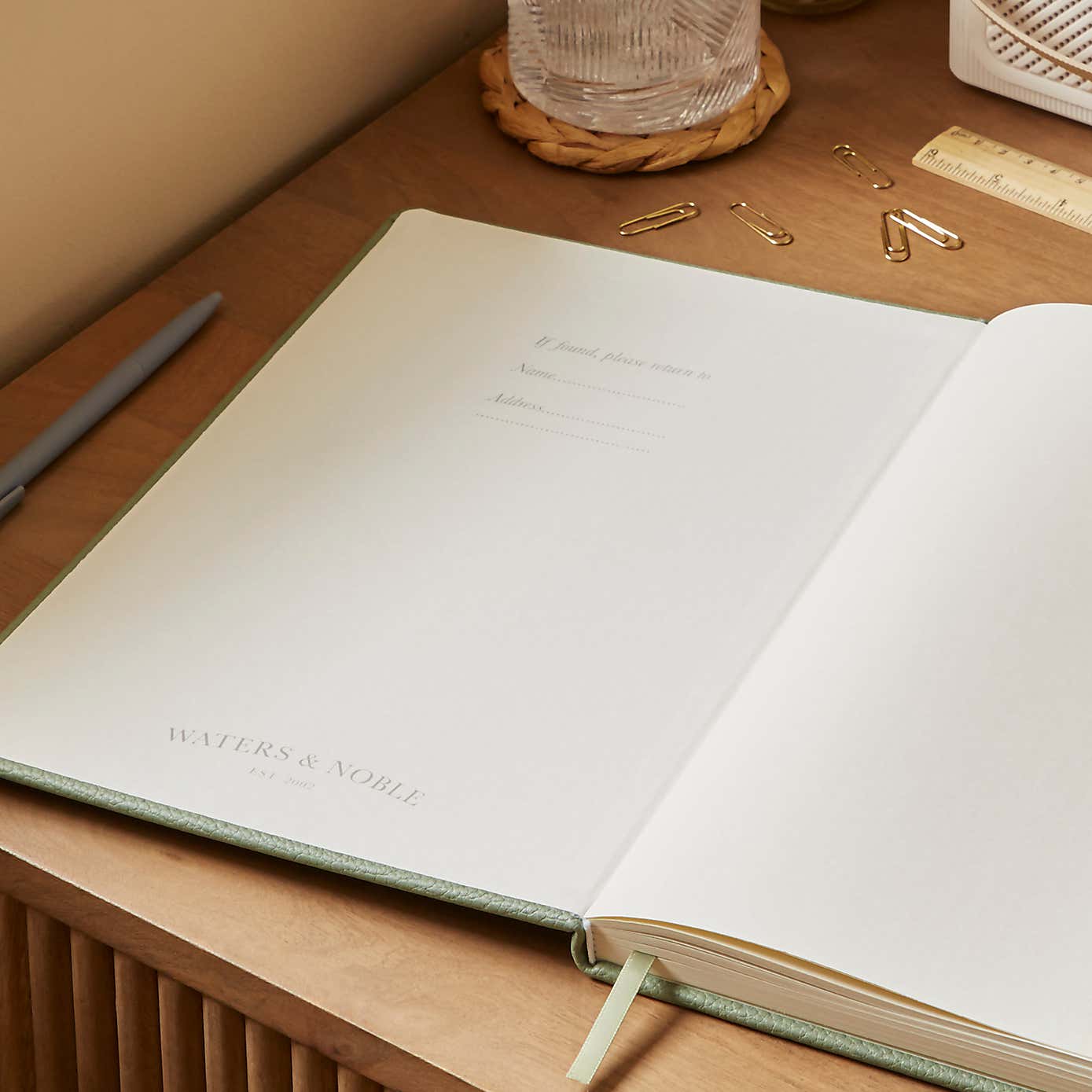 Waters and Noble Premium Faux Leather Notebook