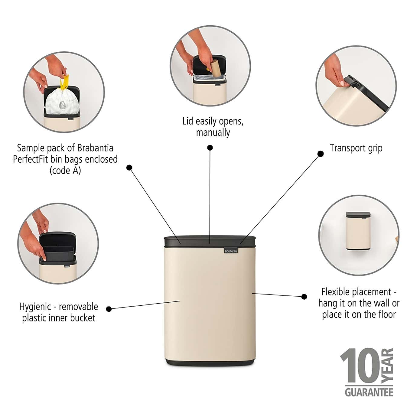 Brabantia Bo 4L Waste Bin