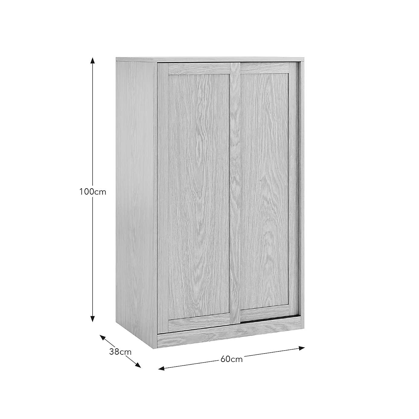 Eloise Sliding Shoe Storage Cabinet