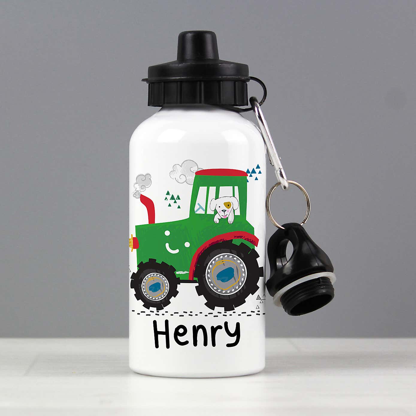 Personalised Tractor Metal Drinks Bottle