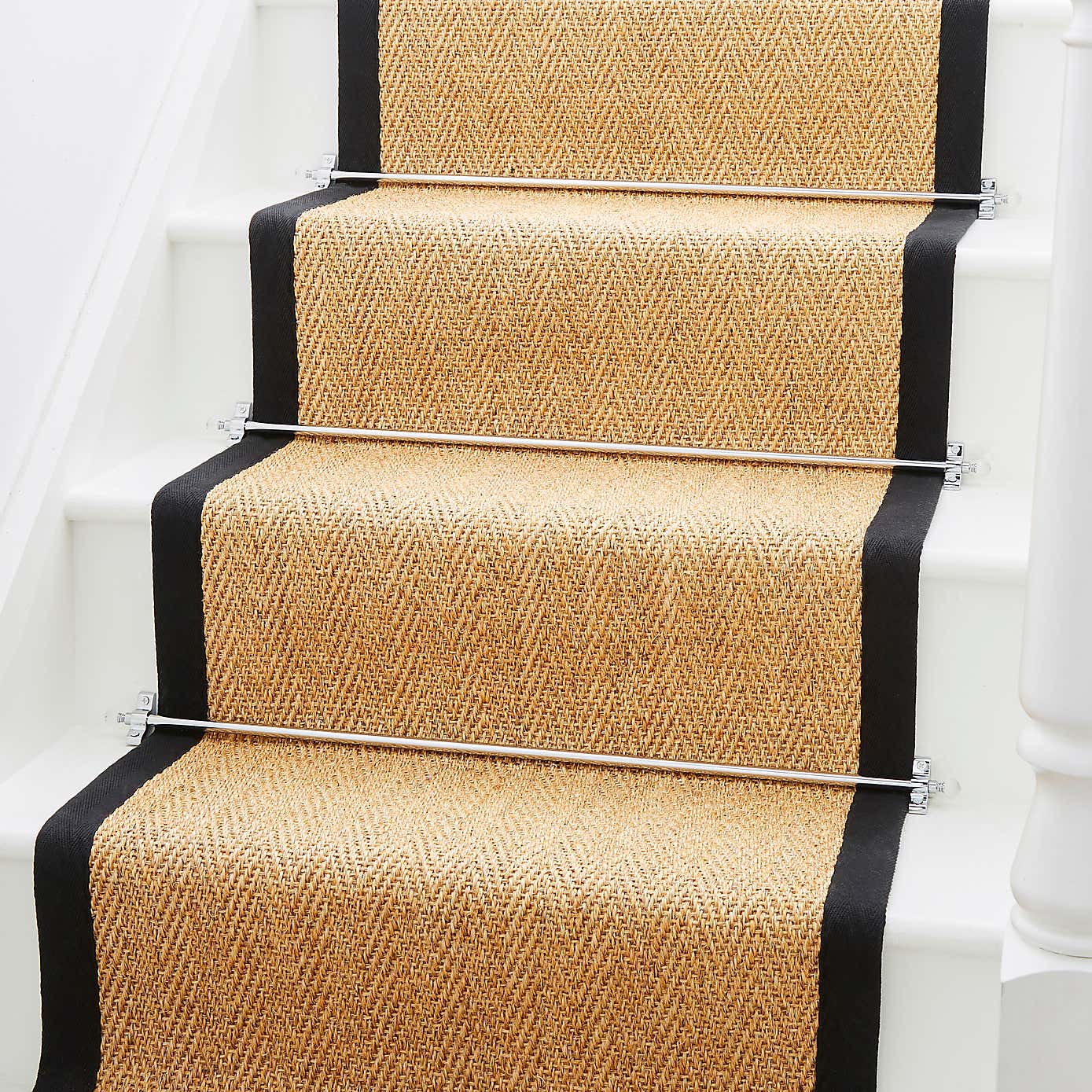 Faceted Resin Ball Finial Stair Rod