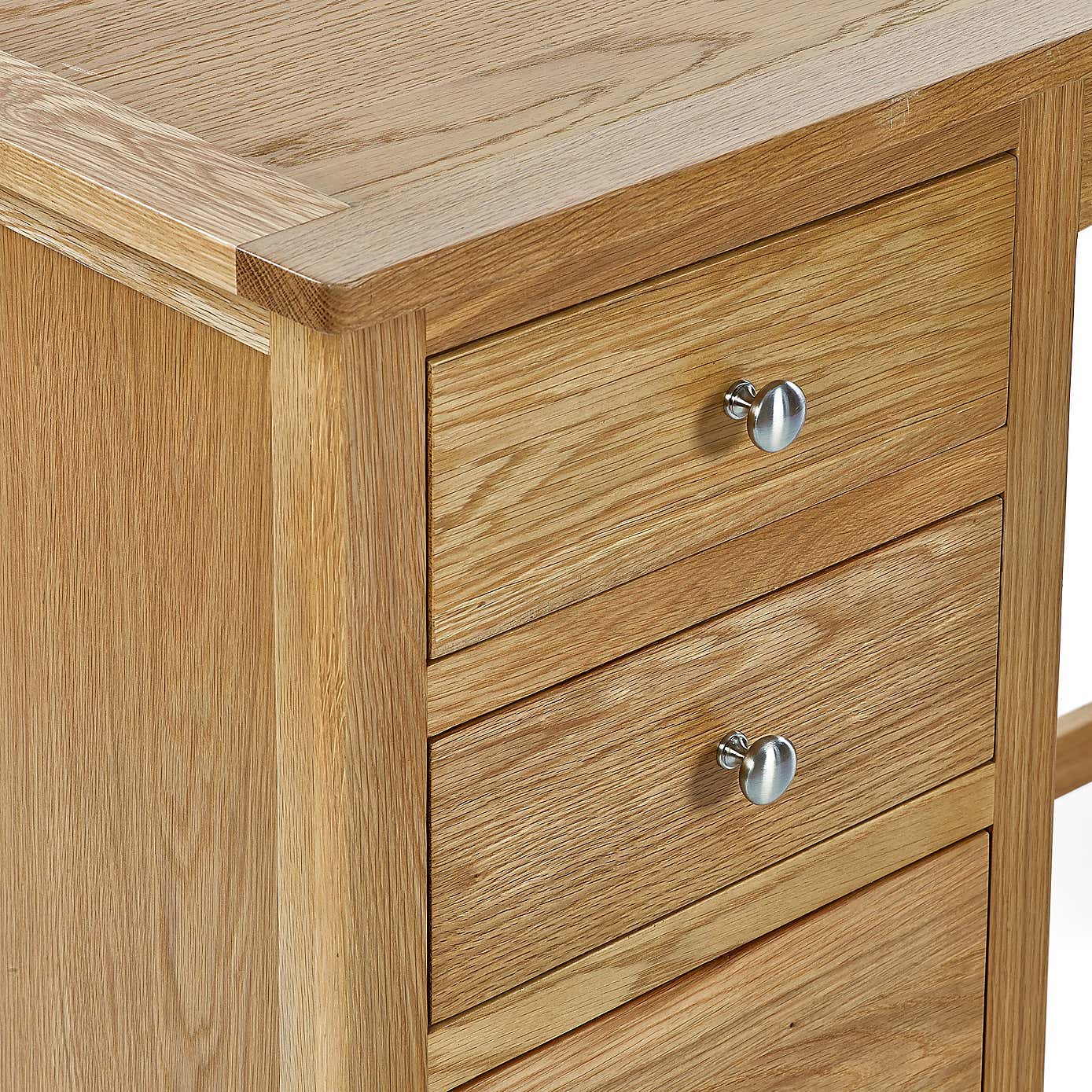 Jenkins Twin Dressing Table and Stool, Oak