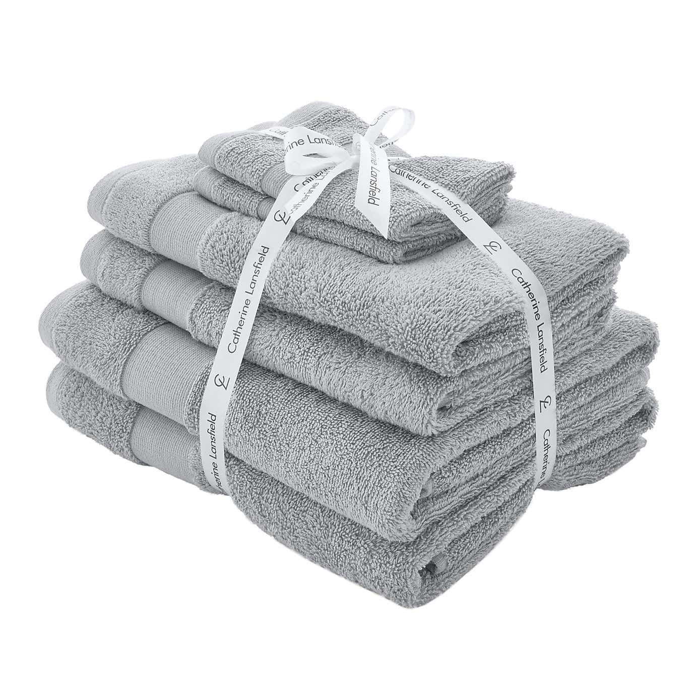 Catherine Lansfield Anti Bacterial 6 Piece Towel Bale