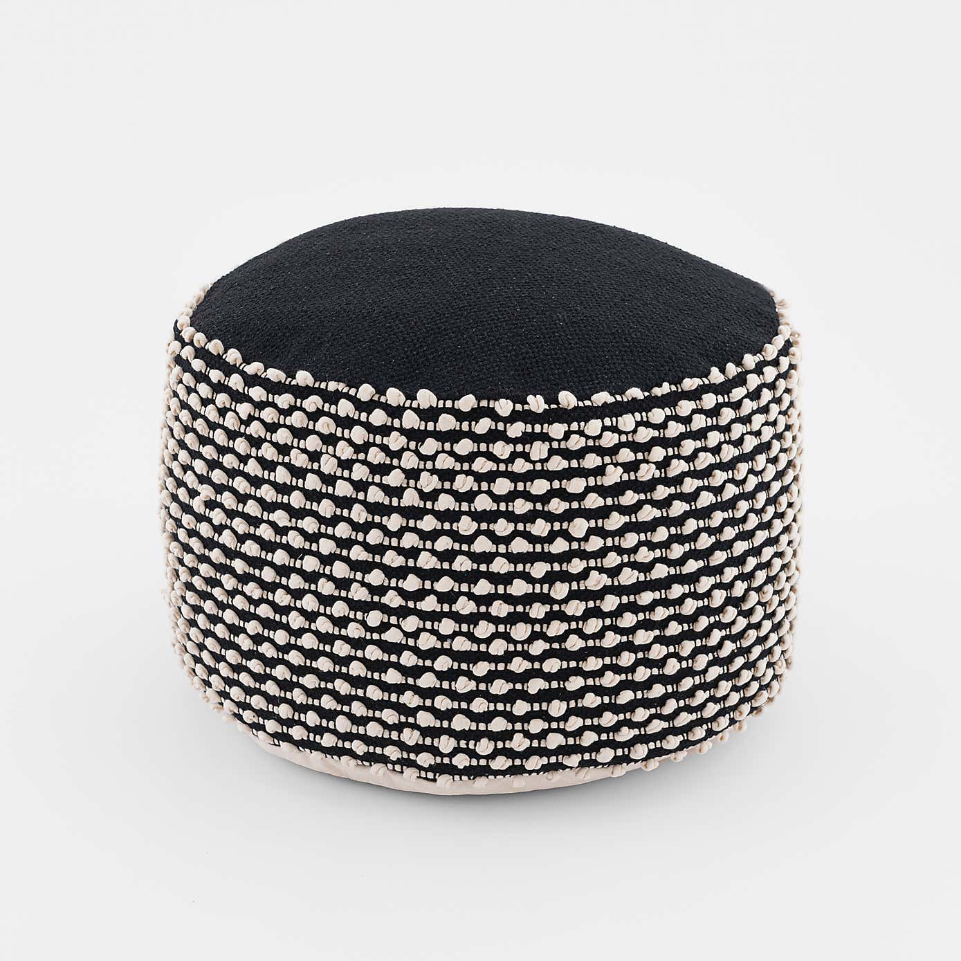 Jersey Bobble Round Pouffe
