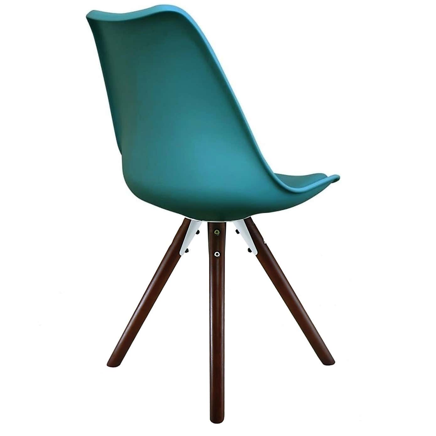 Fusion Living Soho Plastic Dining Chair with Pyramid Legs