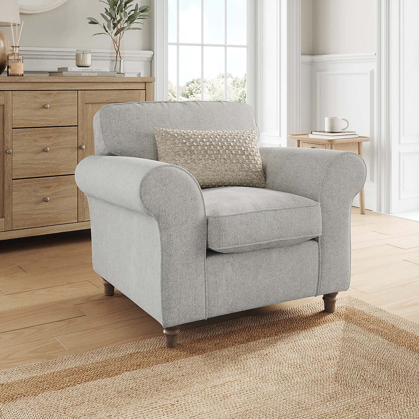 Flori Armchair, Soft Chenille