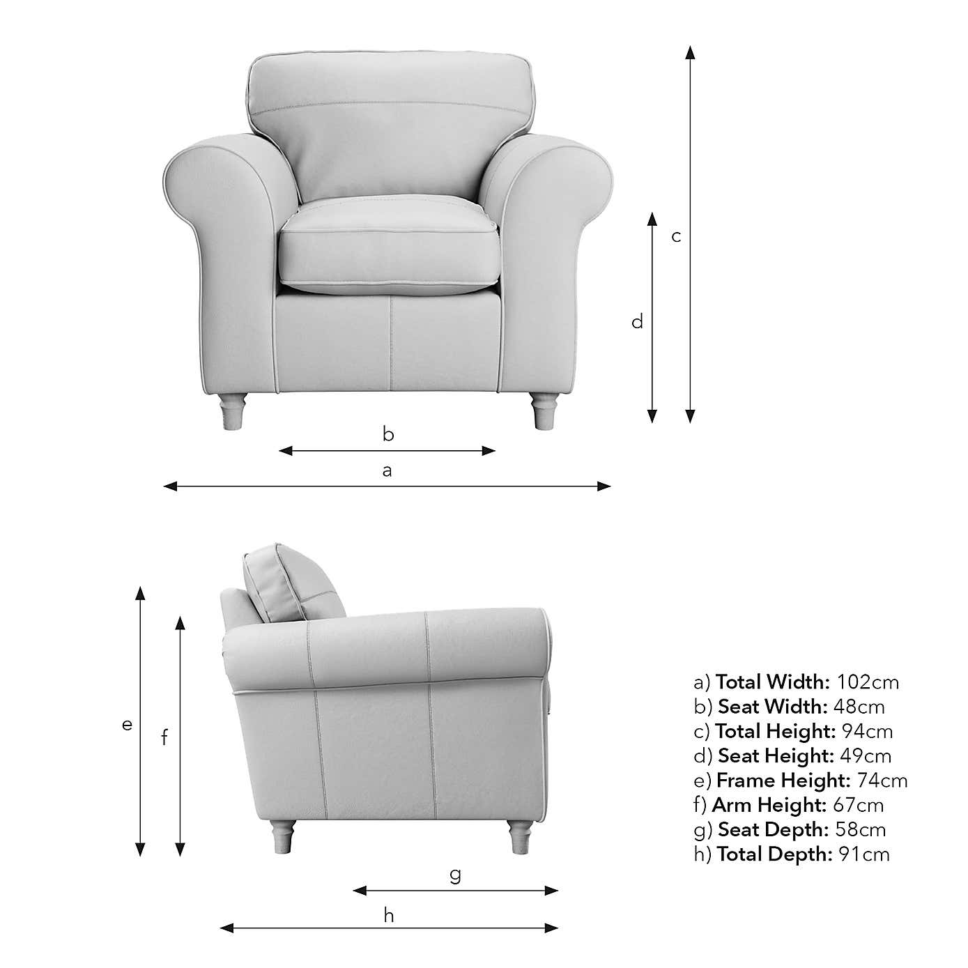 Flori Classic Leather Armchair