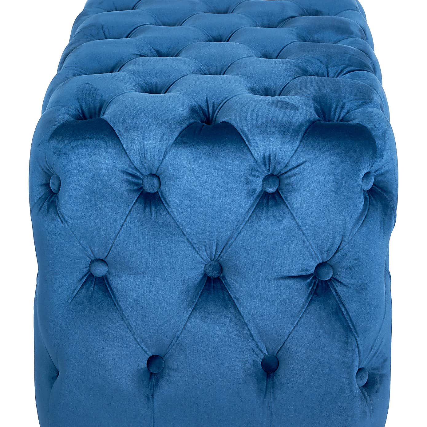 Seraphina Velvet Buttoned Ottoman