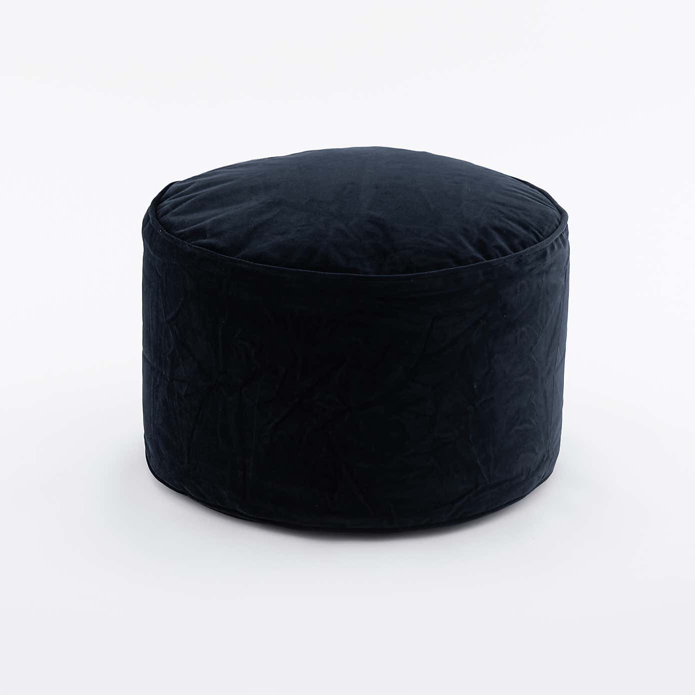 Eliza Velvet Old Gold Pouffe