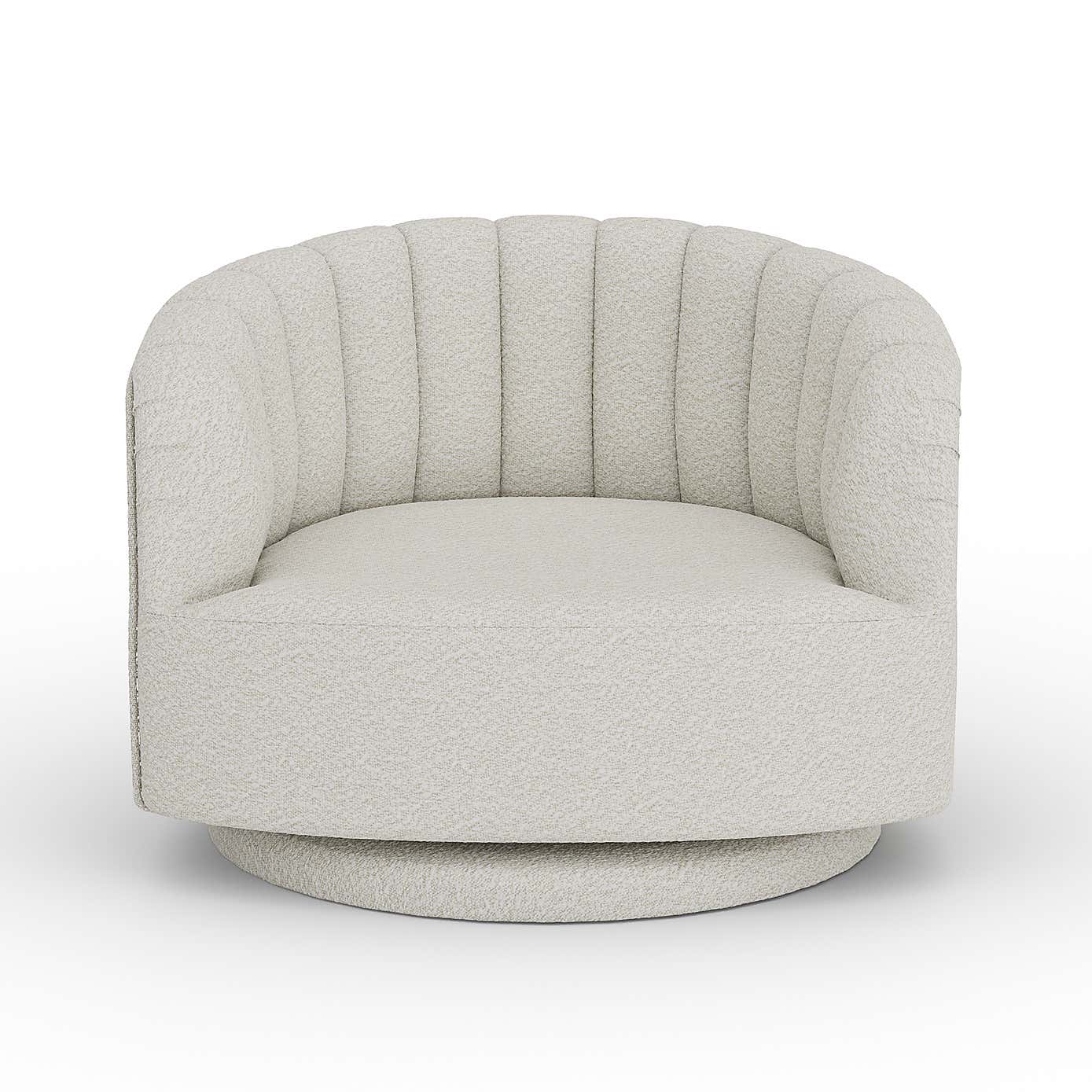 Elena Scalloped Swivel Chair