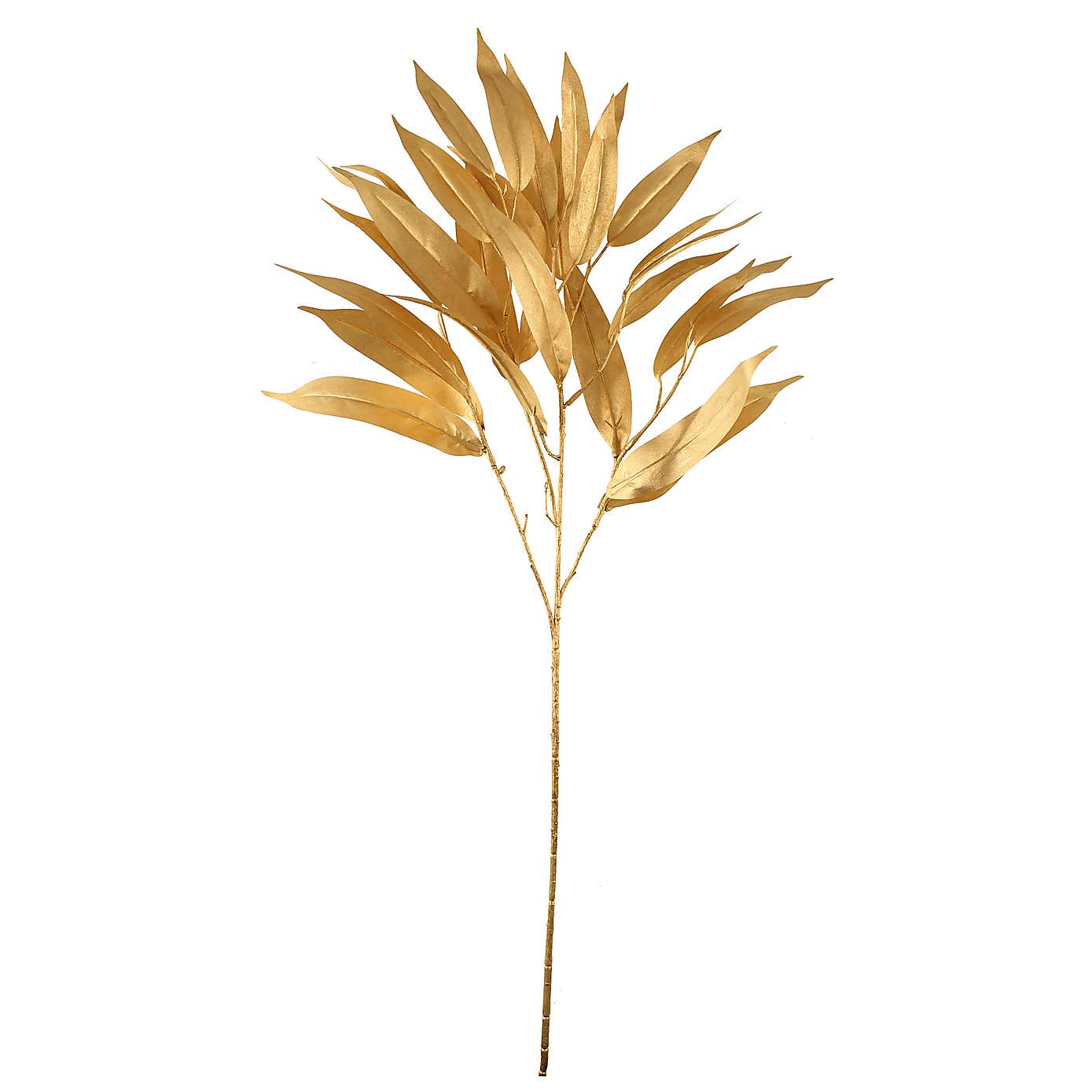 Artificial Gold Leaf Stems