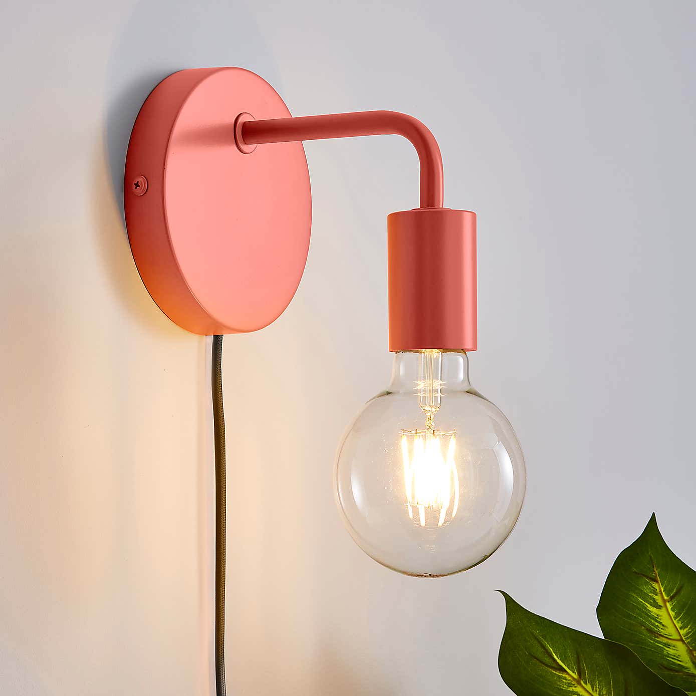 Grey Koppla Plug-in Wall Light