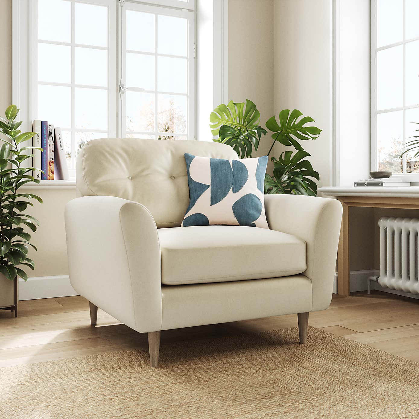 Sven Opulent Velvet Snuggle Chair