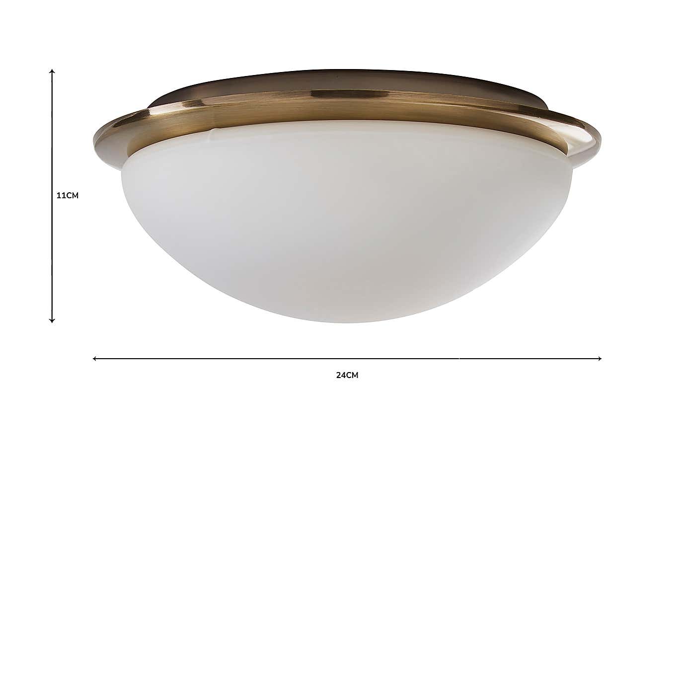 Lotto Bathroom Flush Ceiling Fitting