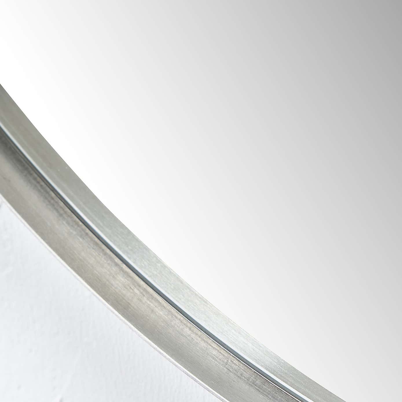 Slim Frame Round Wall Mirror