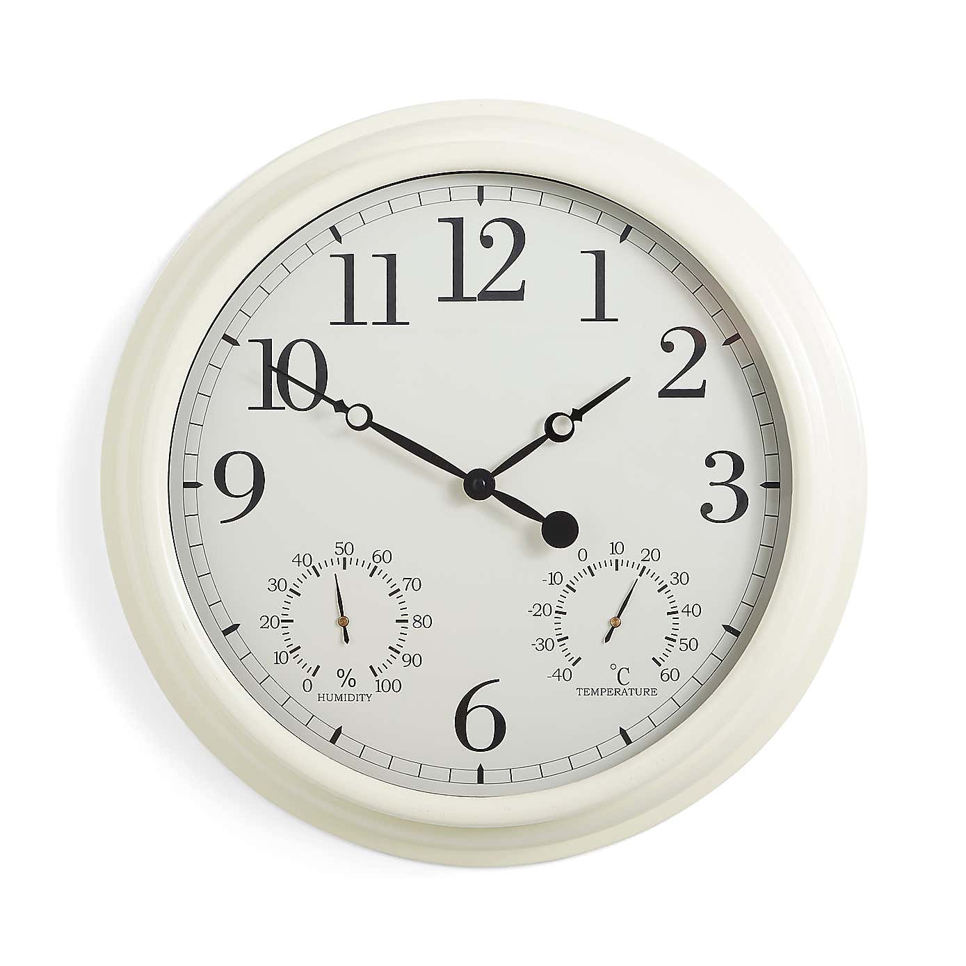 Indoor Outdoor Country Cream Clock 40cm