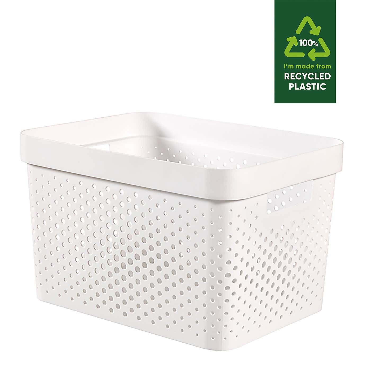 Curver Infinity 100% Recycled Plastic Storage Basket