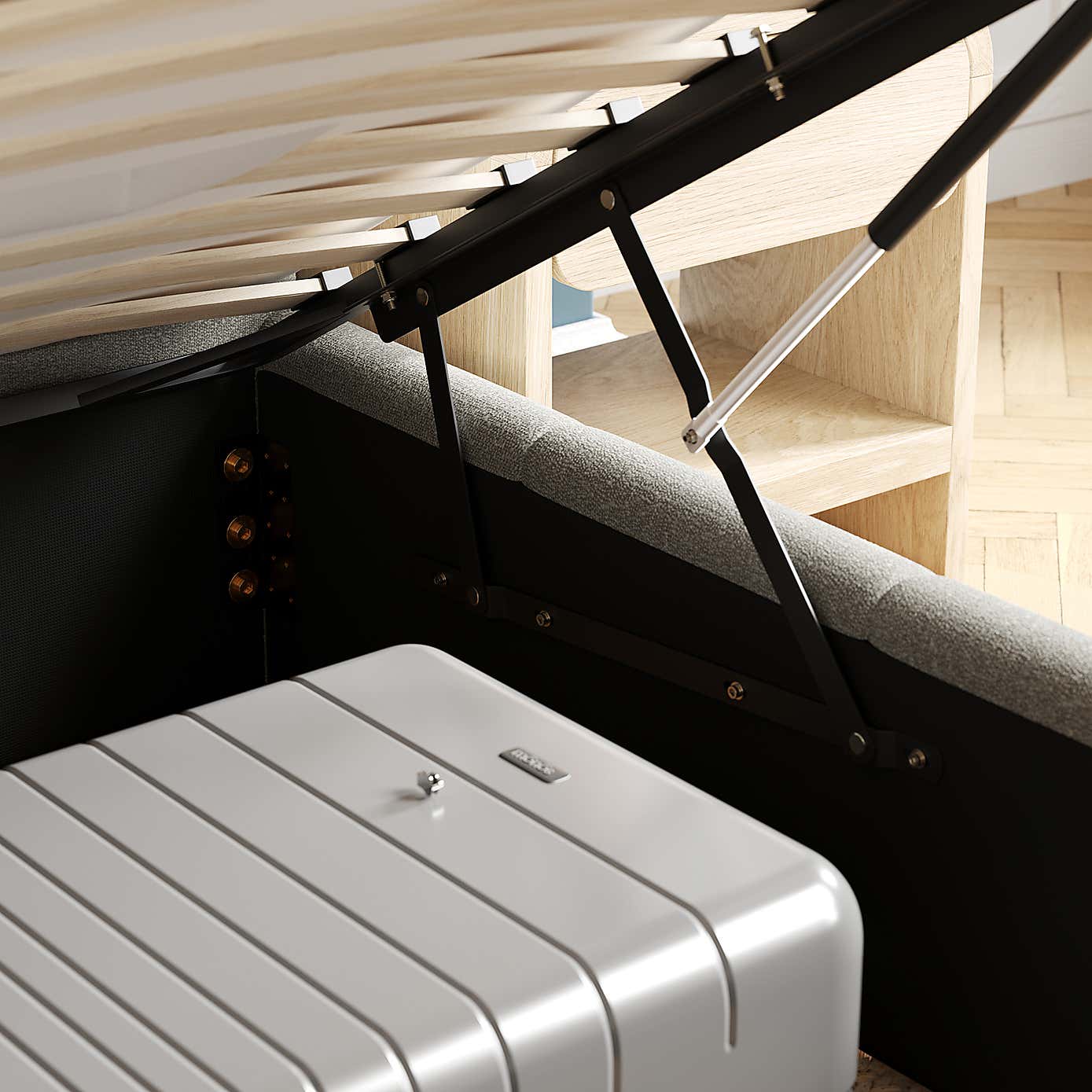 Cloud Boucle Ottoman Bed