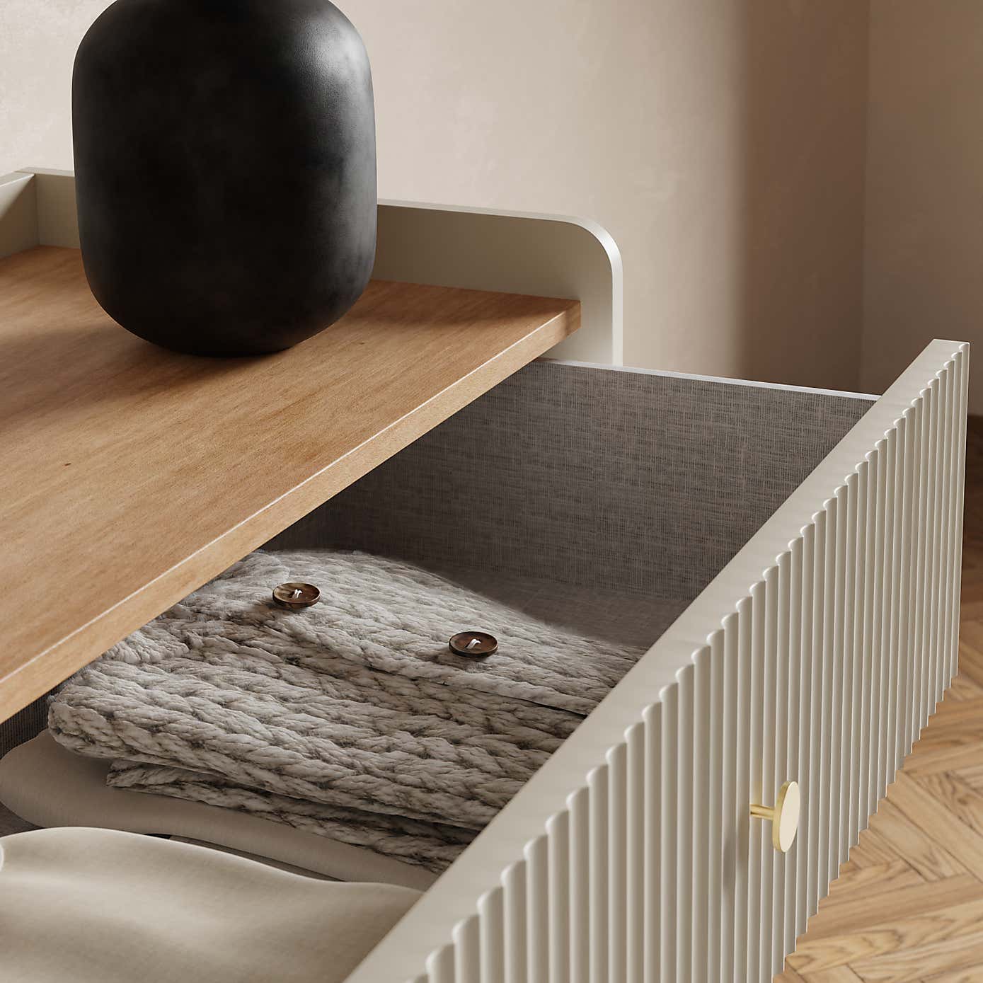 Georgi 3 Drawer Chest, Natural