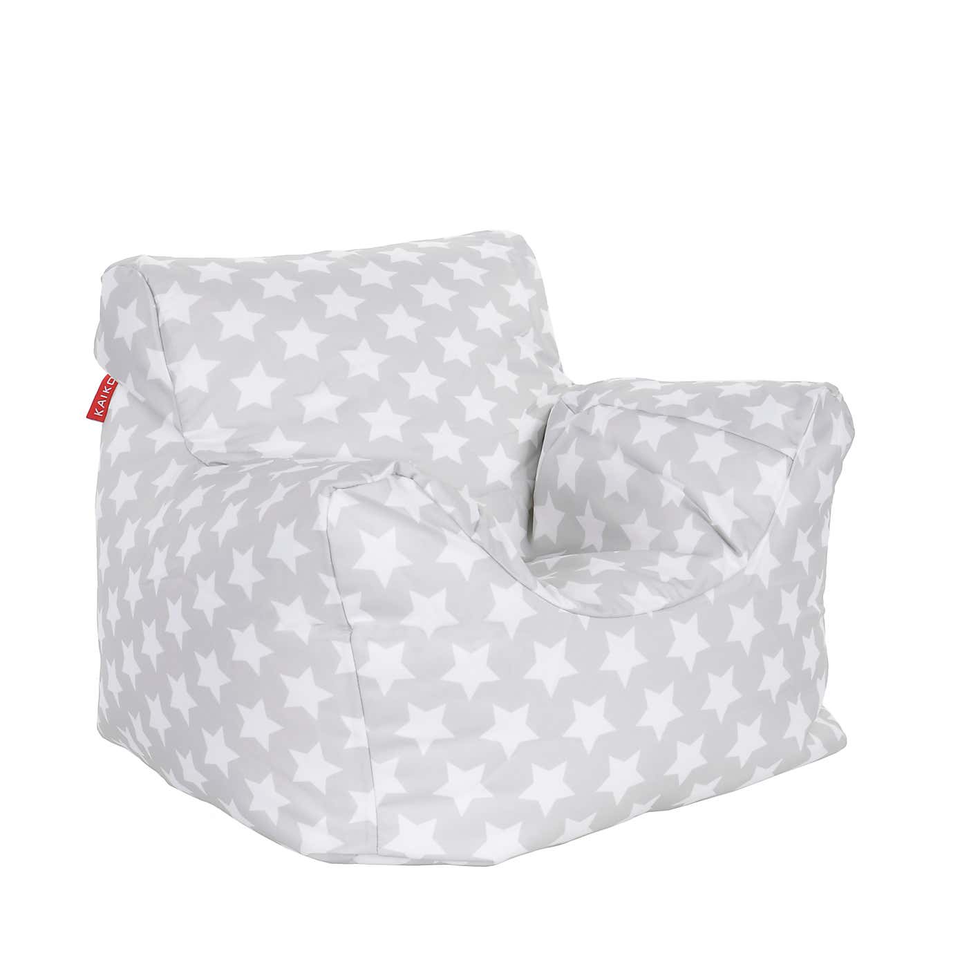 Kids Grey Star Bean Chair