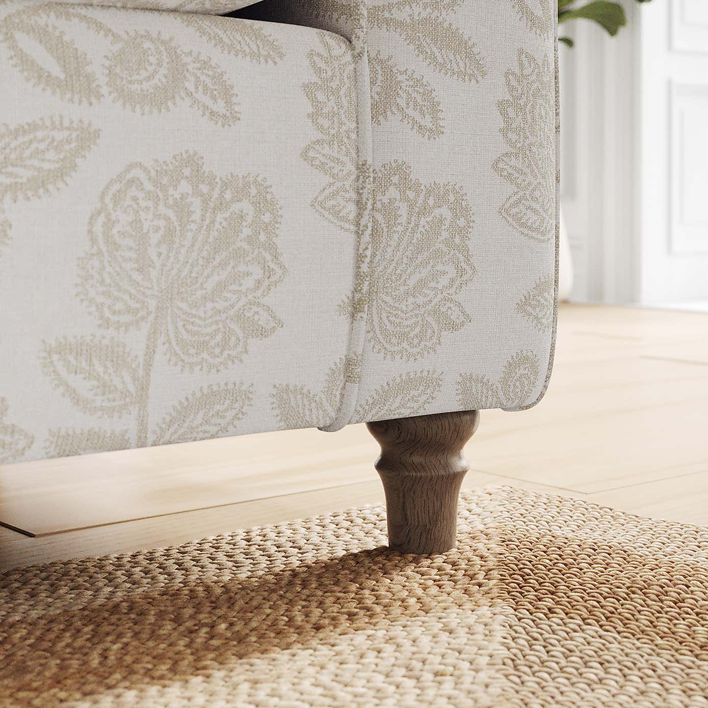 Flori Armchair, Floral Print Fabric