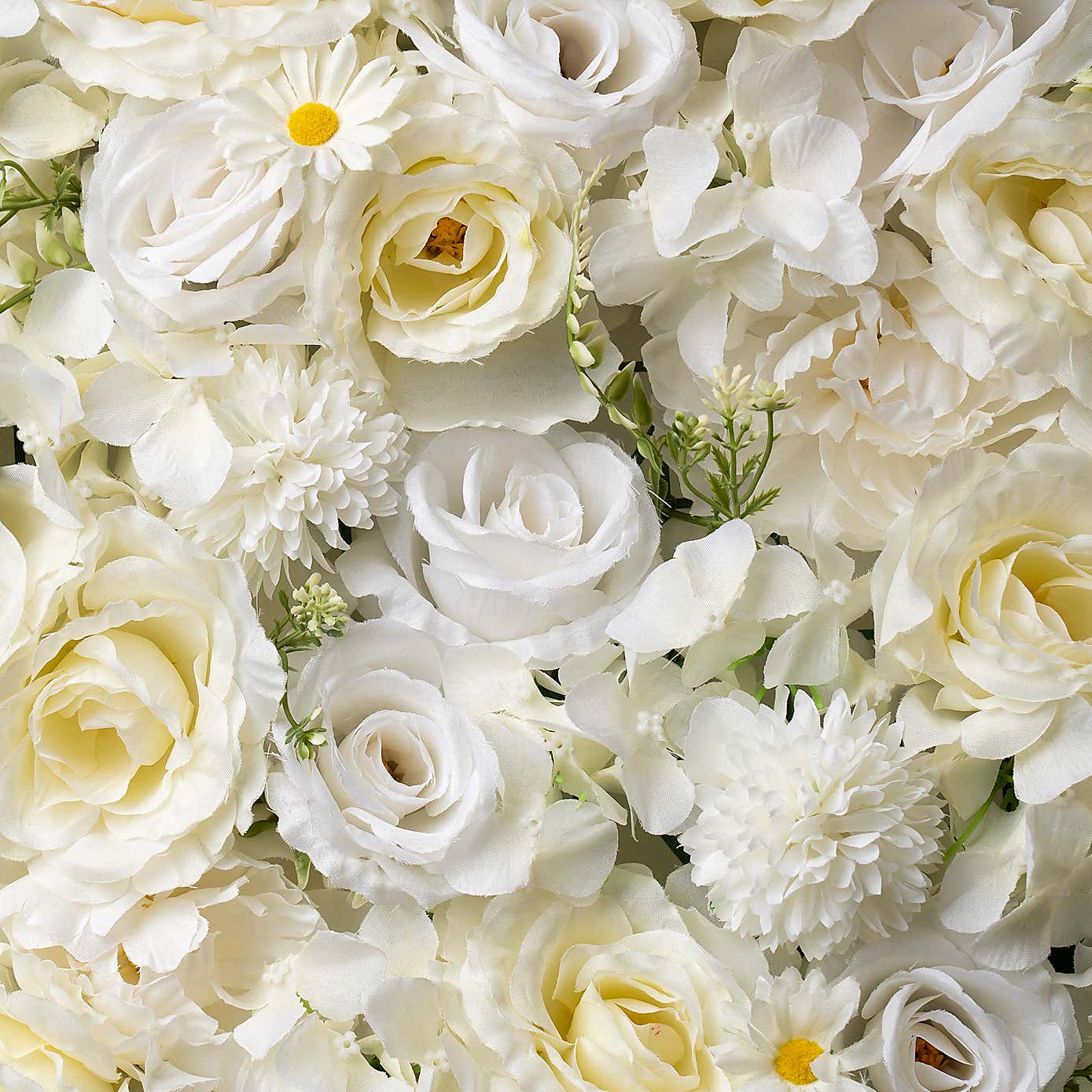 Set of 2 Artificial Premium Mixed Flower Walls