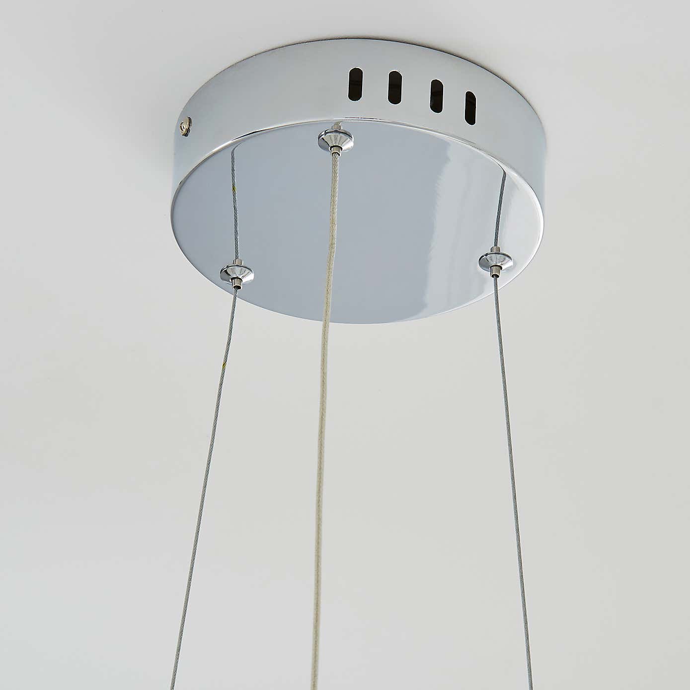 Marsia 1 Light Integrated LED Swirl Jewel Chrome Ceiling Fitting